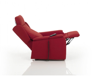 Iva 4% Poltrona Relax Lift (Alzapersona) 2 motori con Maniglione mod. Bianca