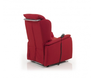 Iva 4% Poltrona Relax Lift (Alzapersona) 2 motori con Maniglione mod. Bianca