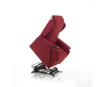 Iva 4% Poltrona Relax Lift (Alzapersona) 2 motori con Maniglione mod. Bianca