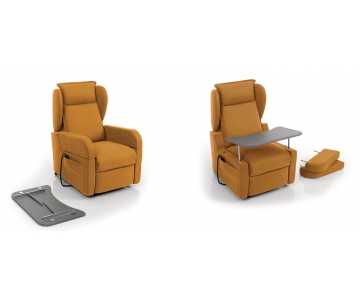 Iva 4% Poltrona Relax Lift (Alzapersona) braccioli removibili, 2 motori mod.KAROL