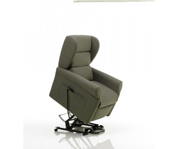 Poltrona Relax Lift (Alzapersona) 2 motori, Roller, doppia pediera mod. Ginevra