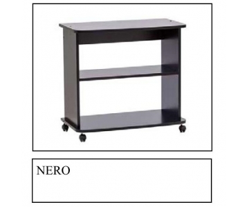 Mobile Carrello NERO PORTA TV, STAMPANTE, HI-FI, PlayStation, H.71 L.75 P.40