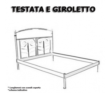 Letto in Ferro battuto Bianco - art.ALC04