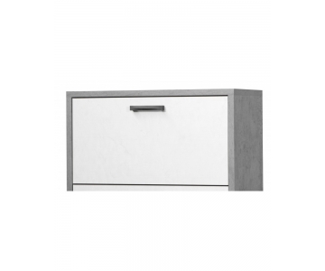 SCARPIERA 3 ANTE 116x75x33 Grigio e Bianco