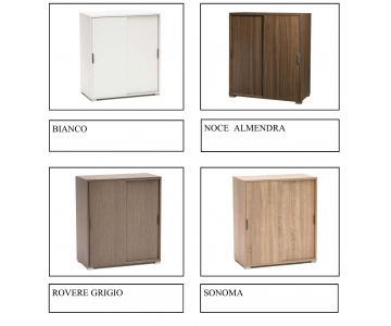 MOBILE CONTENITORE 2 ANTE SCORREVOLI 85x75x38