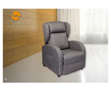 IVA 4% Poltrona Relax Lift (alzapersona) 1 Motore, Vibro Massaggio, Riscaldamento, 4 ruote, mod. Diletta