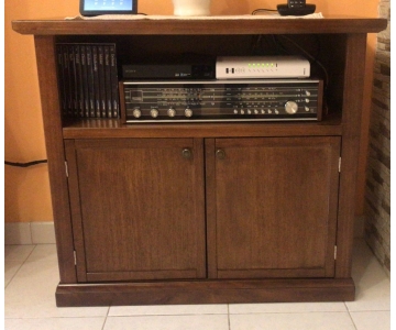 Mobile PORTA TV, STAMPANTE, HI-FI - Arte Povera NOCE scuro