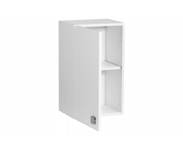 Mobile Pensile un'anta in Bianco Frassino, apertura destra o sinistra cm 40x33 H.69