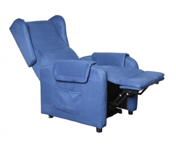 Poltrona Relax Alzapersona 2 Motori, Vibromassaggio, Bracciolo Removibile, Pediera estendibile, mod. Astra k