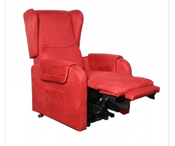 Poltrona Relax Alzapersona 2 Motori, Vibromassaggio, Bracciolo Removibile, Pediera estendibile, mod. Astra k