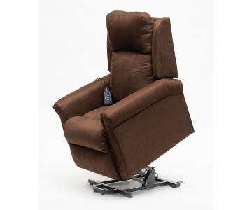 Poltrona Relax Alzapersona 2 Motori, Vibromassaggio ad aria, doppia Pediera estendibile, mod. Arianna