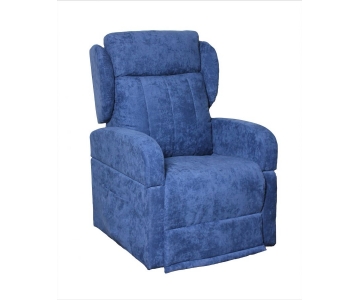 Poltrona Relax 2 Motori, Alzata verticale 15 cm, Braccioli Removibili, Roller, Doppia Pediera estendibile, mod. Ginevra