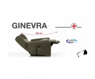 IVA 4% Poltrona Relax Lift (Alzapersona) 2 motori, Roller, doppia pediera mod. Ginevra