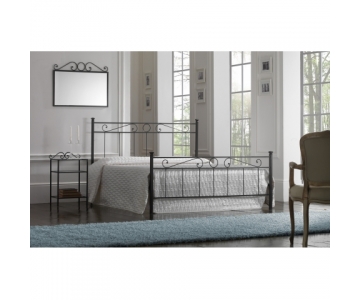 Letto in Ferro battuto Nero Grafite - art. TVR